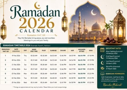 Ramadan 2026 Calendar