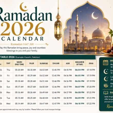 Ramadan 2026 Calendar