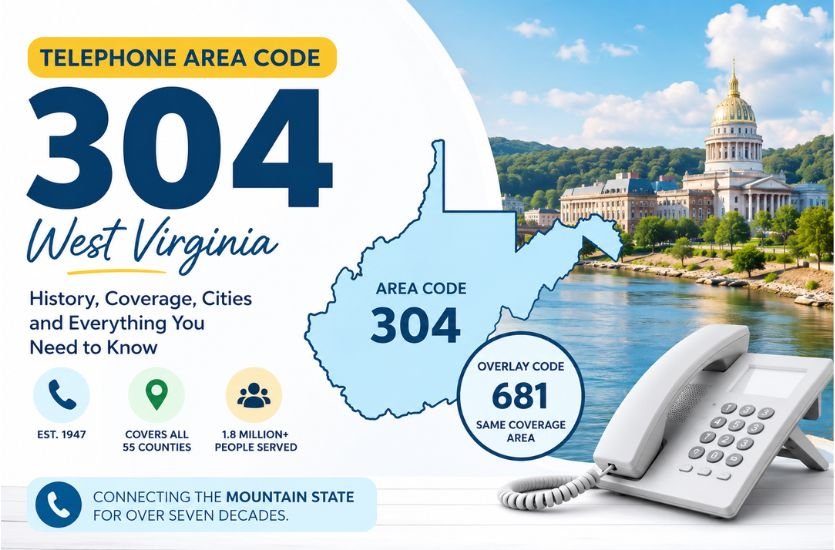 Telephone Area Code 304