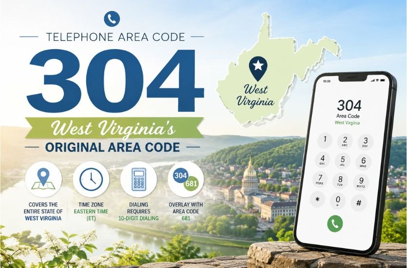 Telephone Area Code 304